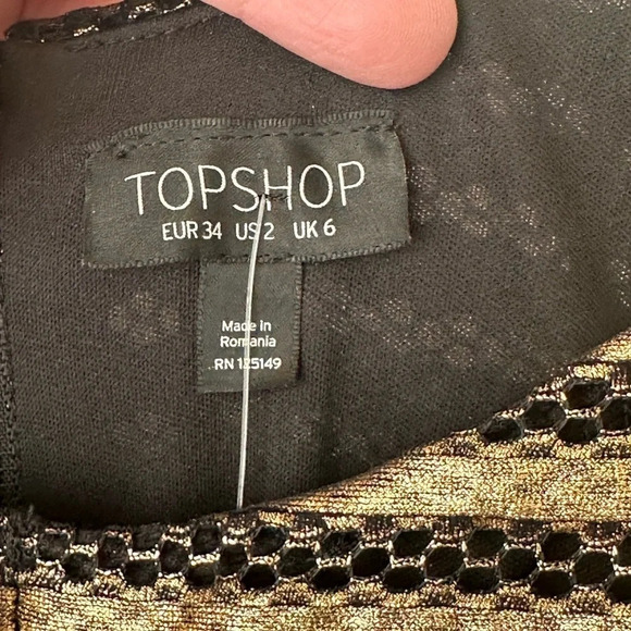 Topshop Textured Skater Dress - Size 2 - NWT - Picture 6 of 13